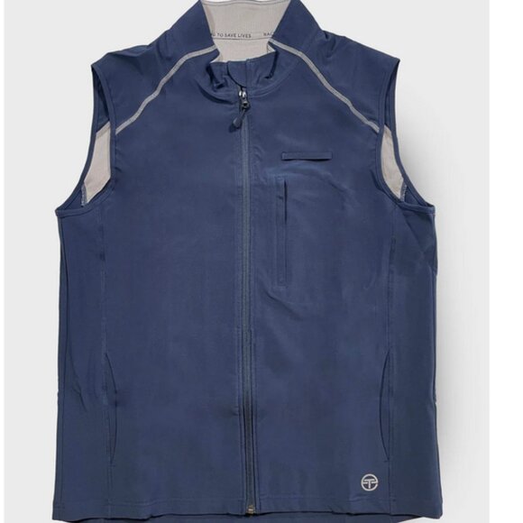 Essential Threads Men's vest- Navy Blue Large - Picture 1 of 9